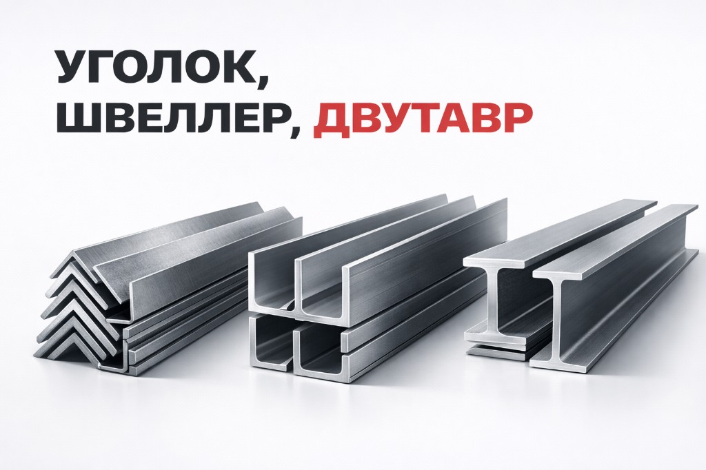 Уголок стальной, швеллер и двутавр — фасонный прокат