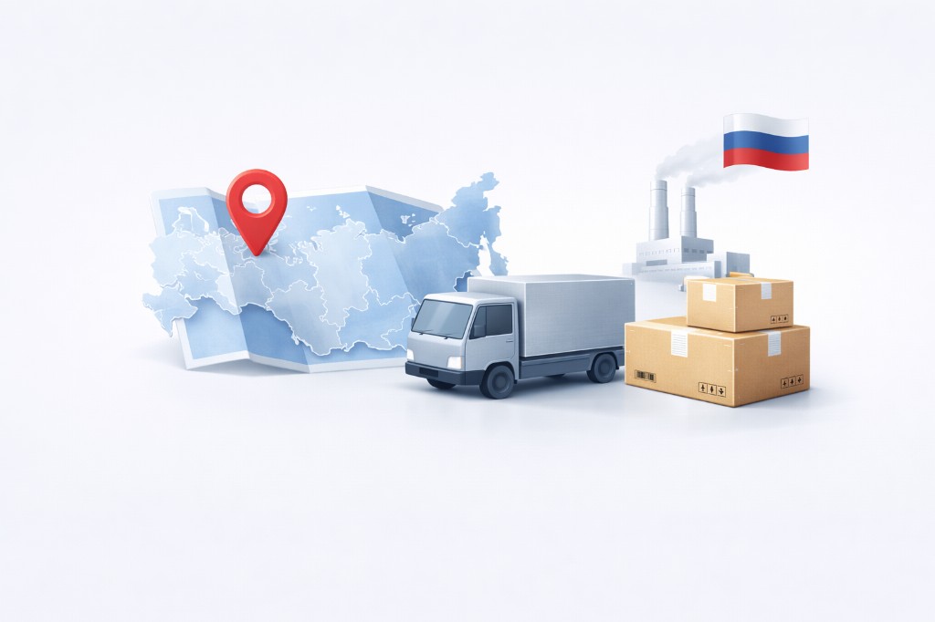 Delivery across Russia: map, transport and logistics