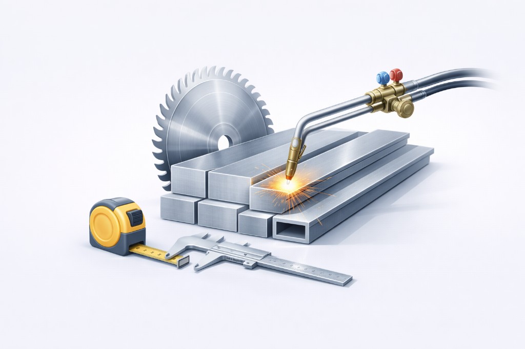 Metal cutting: oxy-fuel, saw and measurement tools